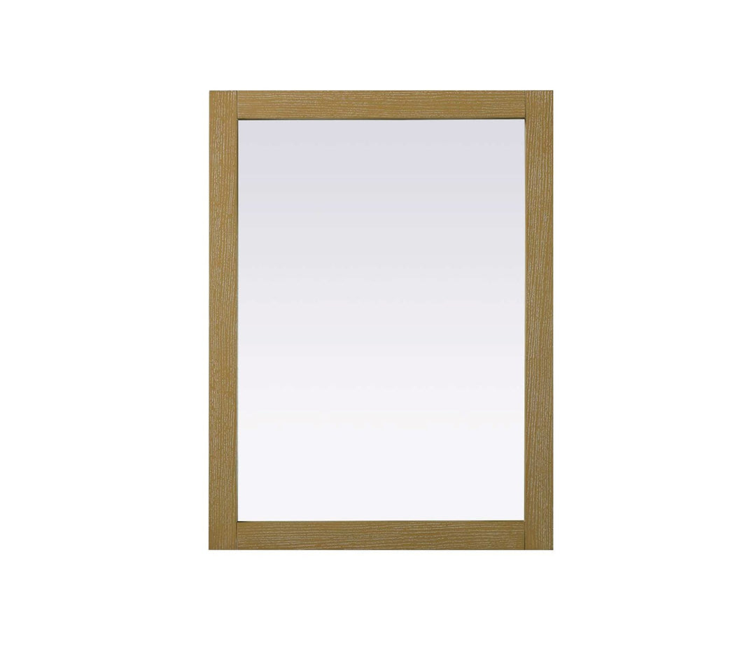 Noah Rectangle Wood Mirror 27 X 36 In Linen Oak by Elegant Kitchen and Bath