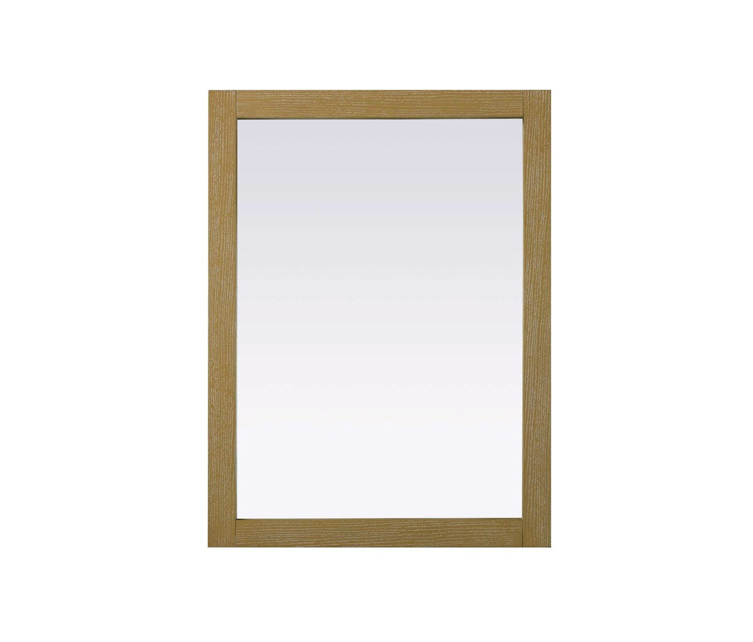 Noah Rectangle Wood Mirror 27 X 36 In Linen Oak by Elegant Kitchen and Bath