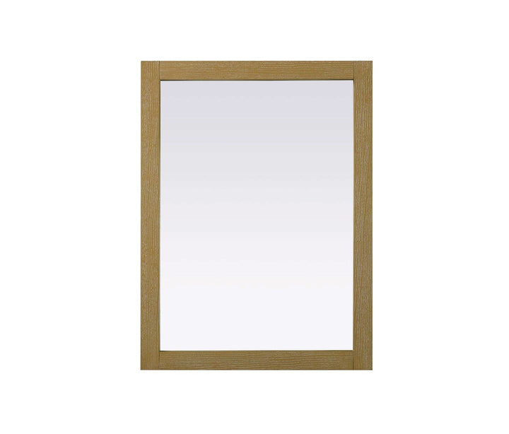 Noah Rectangle Wood Mirror 27 X 36 In Linen Oak by Elegant Kitchen and Bath