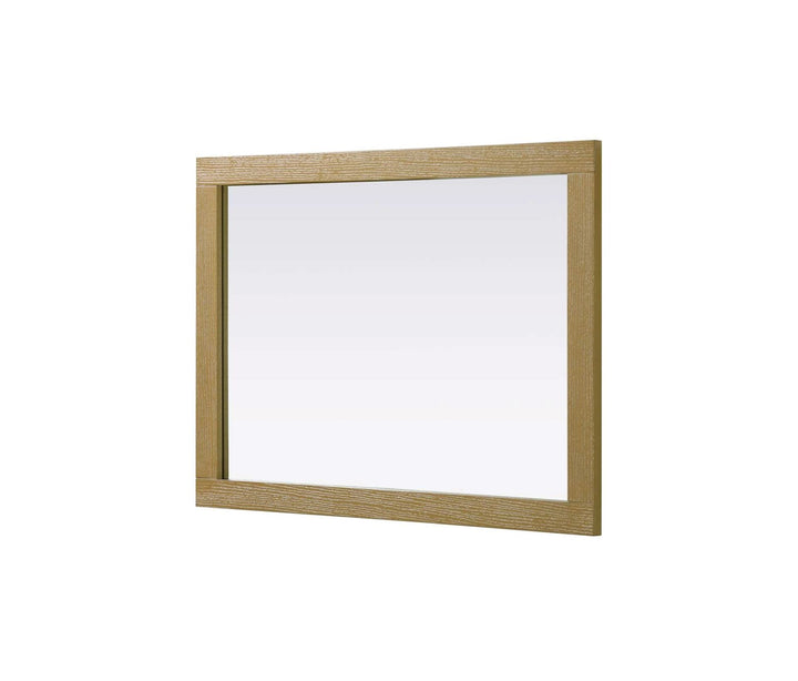 Noah Rectangle Wood Mirror 27 X 36 In Linen Oak