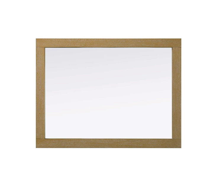 Noah Rectangle Wood Mirror 27 X 36 In Linen Oak
