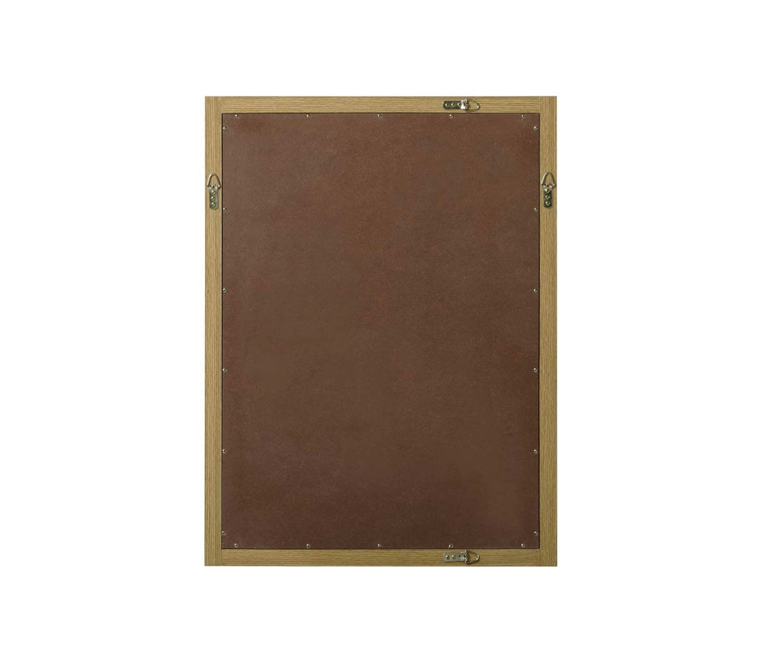 Noah Rectangle Wood Mirror 27 X 36 In Honey Brown