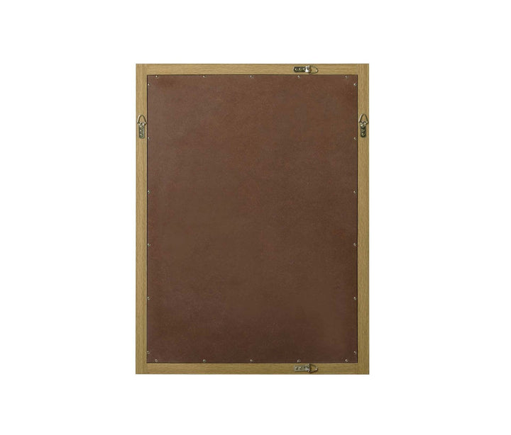 Noah Rectangle Wood Mirror 27 X 36 In Honey Brown