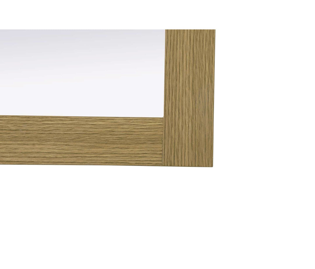 Noah Rectangle Wood Mirror 27 X 36 In Honey Brown