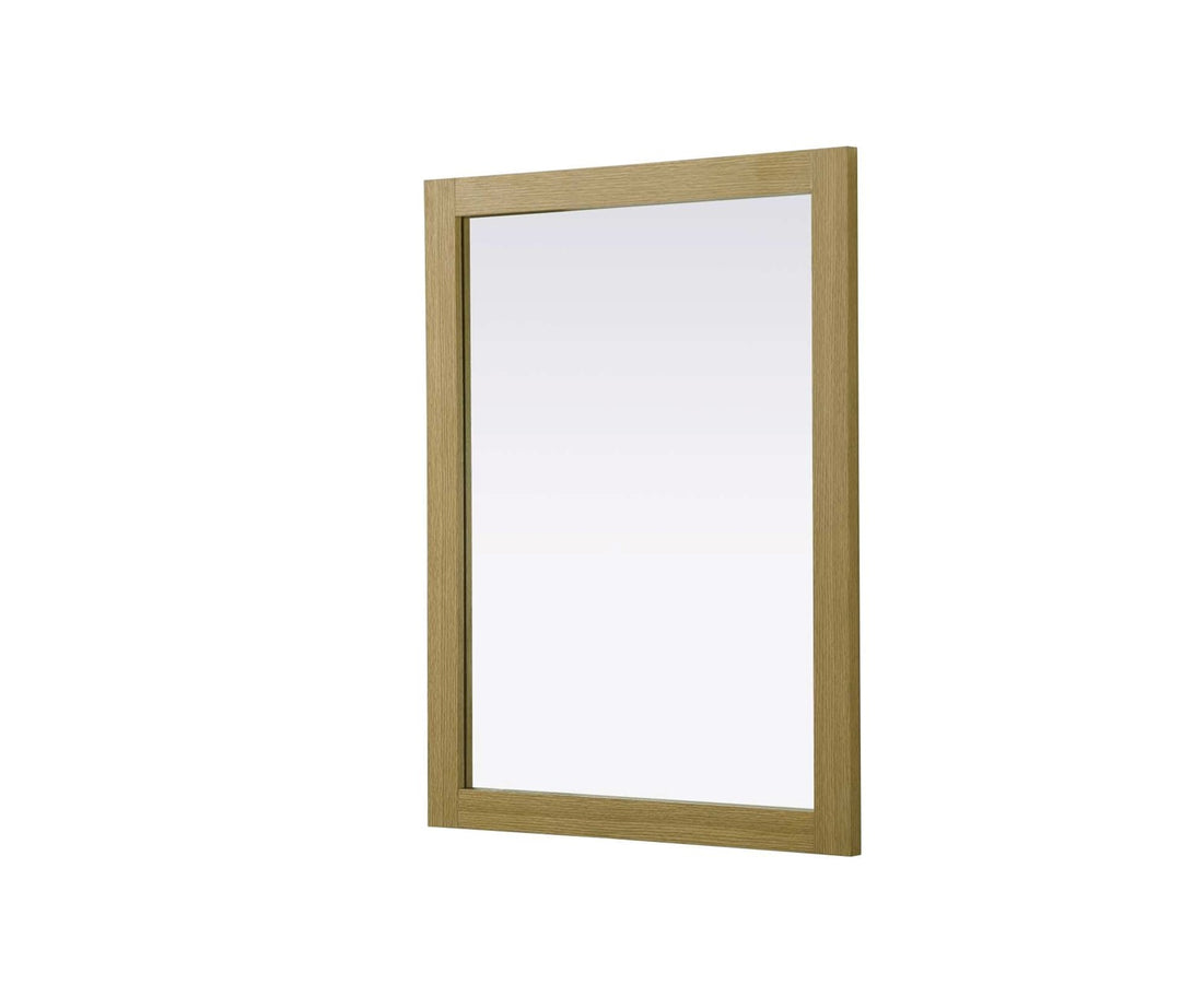 Noah Rectangle Wood Mirror 27 X 36 In Honey Brown
