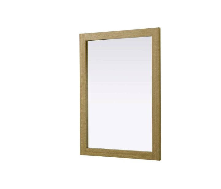 Noah Rectangle Wood Mirror 27 X 36 In Honey Brown