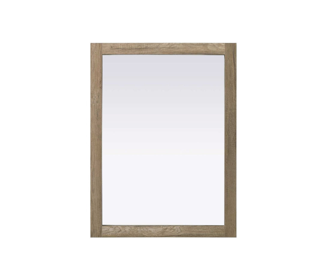 Noah Rectangle Wood Mirror 27 X 36 In Natural Oak by Elegant Kitchen and Bath