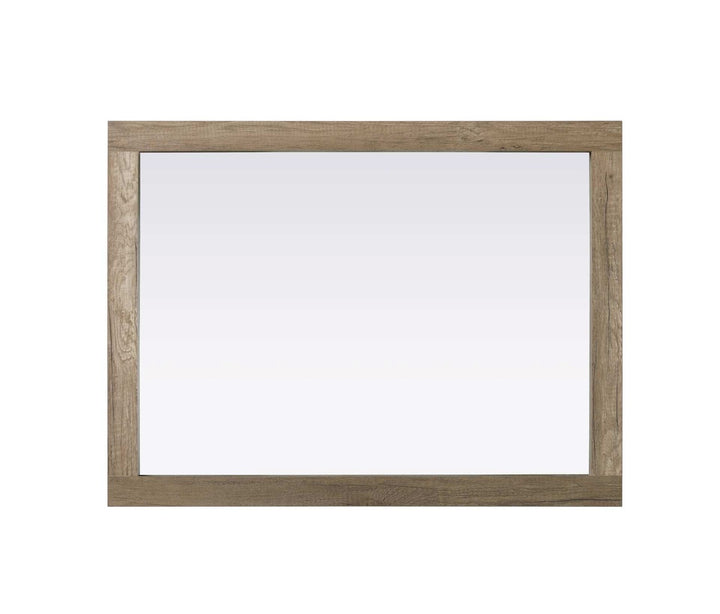 Noah Rectangle Wood Mirror 27 X 36 In Natural Oak