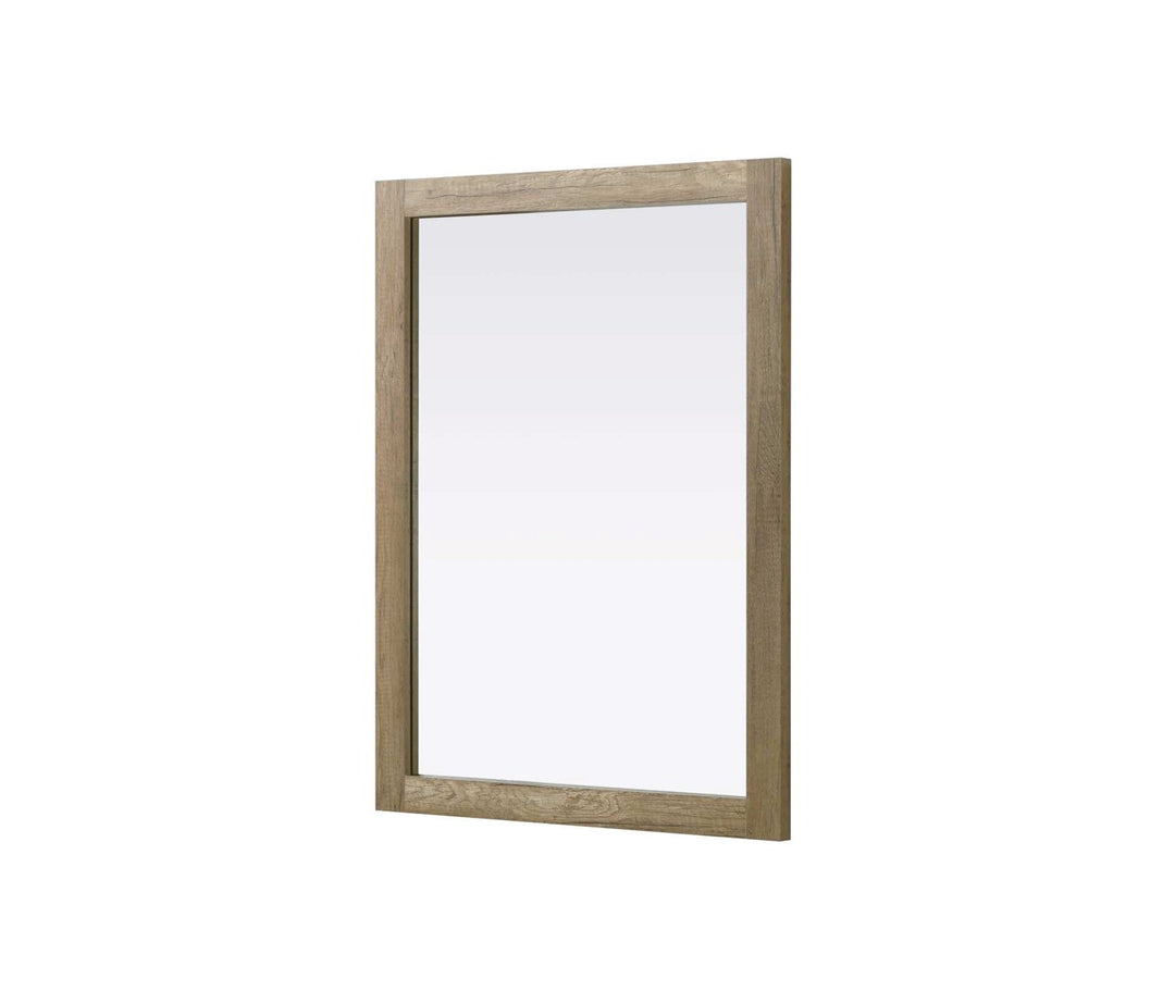 Noah Rectangle Wood Mirror 27 X 36 In Natural Oak