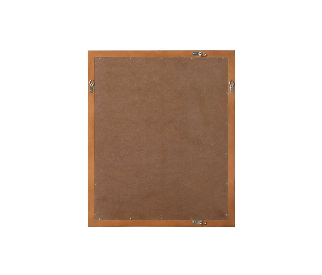 Noah Rectangle Wood Mirror 30 X 36 In Brandy Walnut