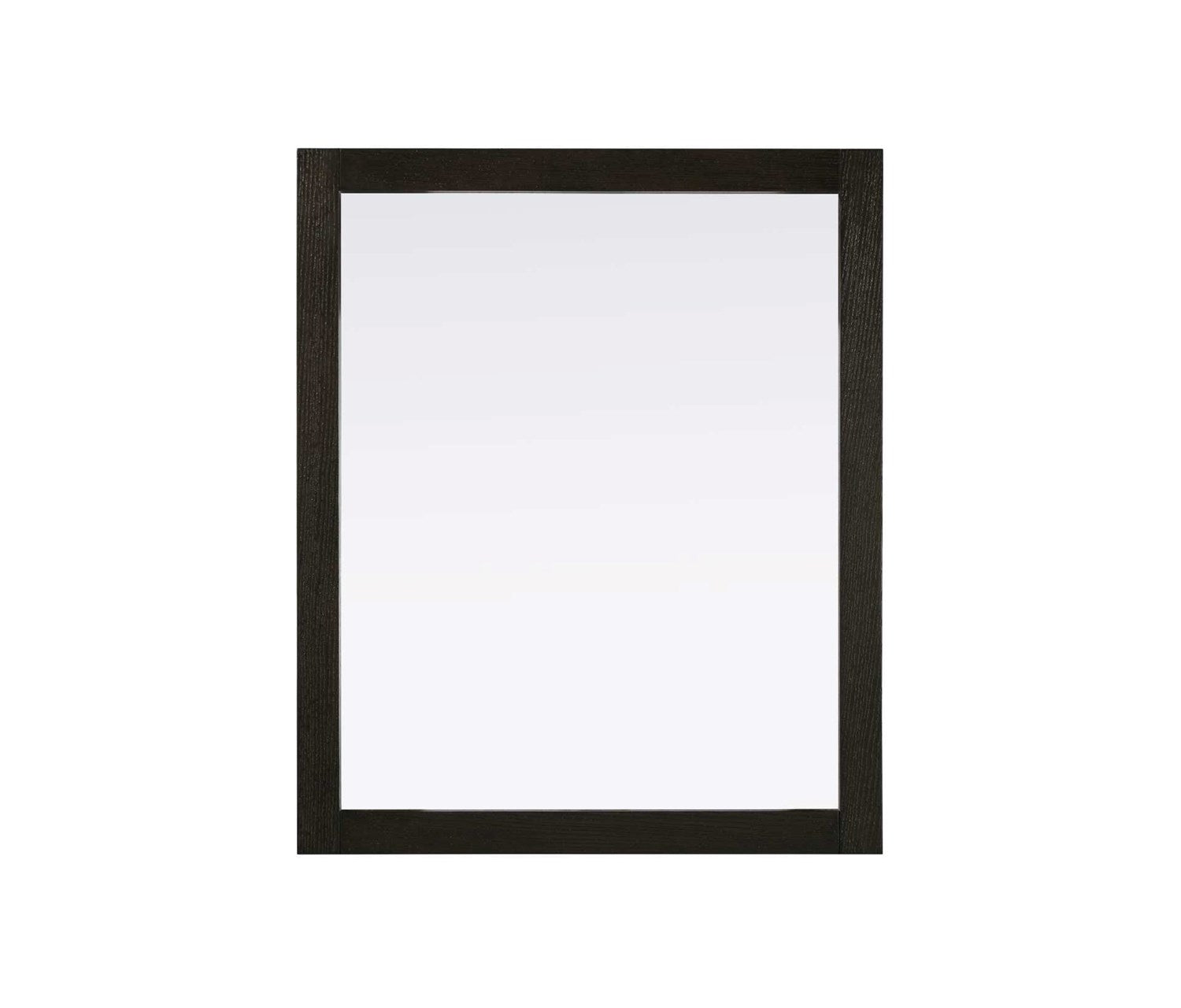 Noah Rectangle Wood Mirror 30 X 36 In Chocolate Oak by Elegant Kitchen and Bath