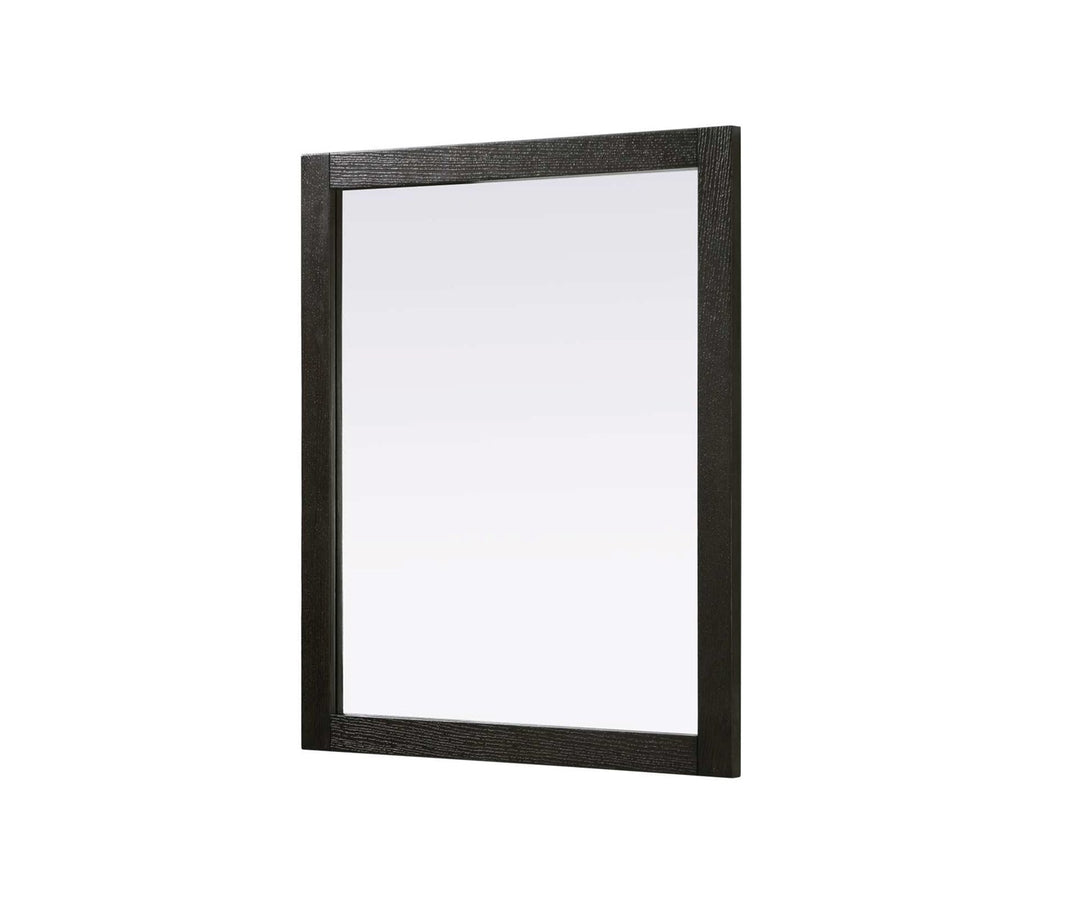 Noah Rectangle Wood Mirror 30 X 36 In Chocolate Oak