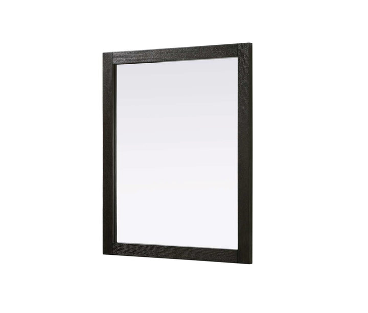 Noah Rectangle Wood Mirror 30 X 36 In Chocolate Oak
