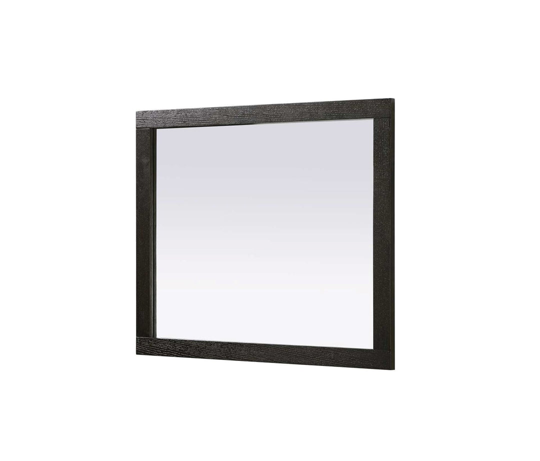 Noah Rectangle Wood Mirror 30 X 36 In Chocolate Oak