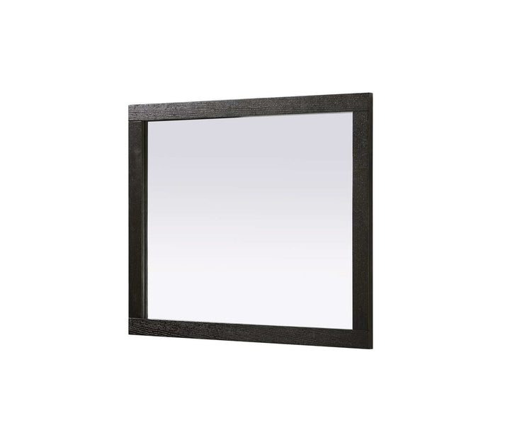 Noah Rectangle Wood Mirror 30 X 36 In Chocolate Oak