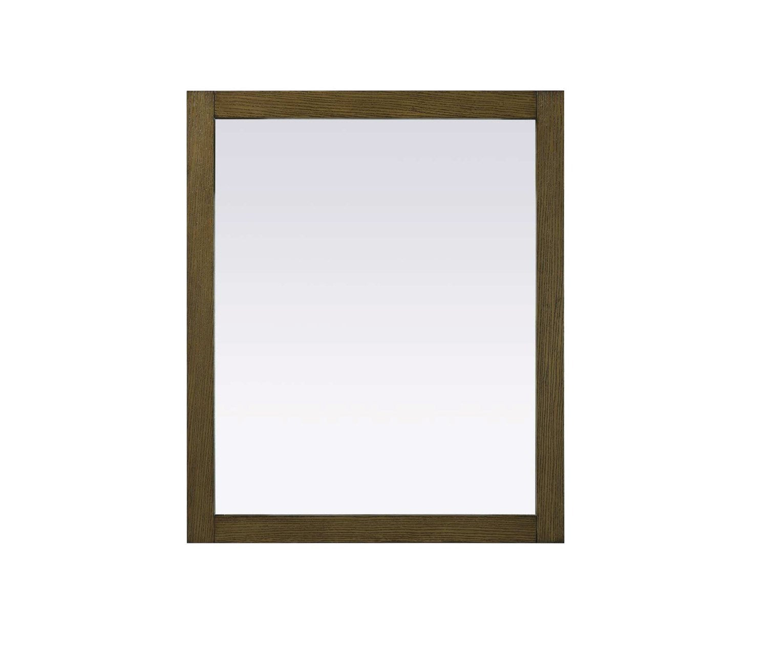Noah Rectangle Wood Mirror 30 X 36 In Hazel Oak by Elegant Kitchen and Bath