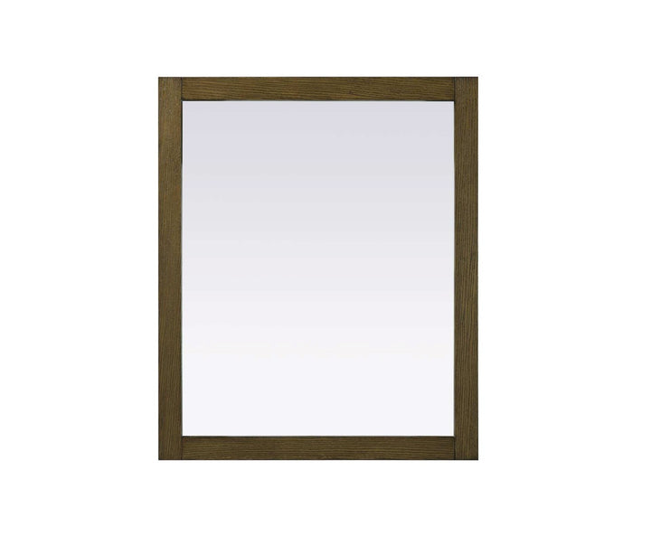 Noah Rectangle Wood Mirror 30 X 36 In Hazel Oak by Elegant Kitchen and Bath