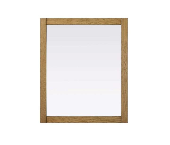 Noah Rectangle Wood Mirror 30 X 36 In Honey Teak by Elegant Kitchen and Bath