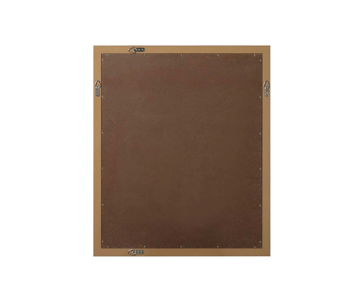 Noah Rectangle Wood Mirror 30 X 36 In Honey Teak
