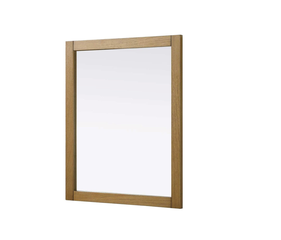 Noah Rectangle Wood Mirror 30 X 36 In Honey Teak