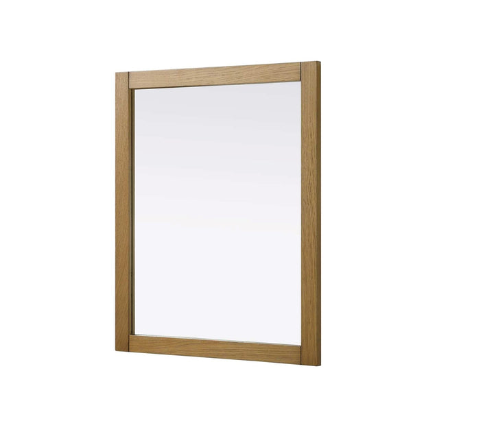 Noah Rectangle Wood Mirror 30 X 36 In Honey Teak