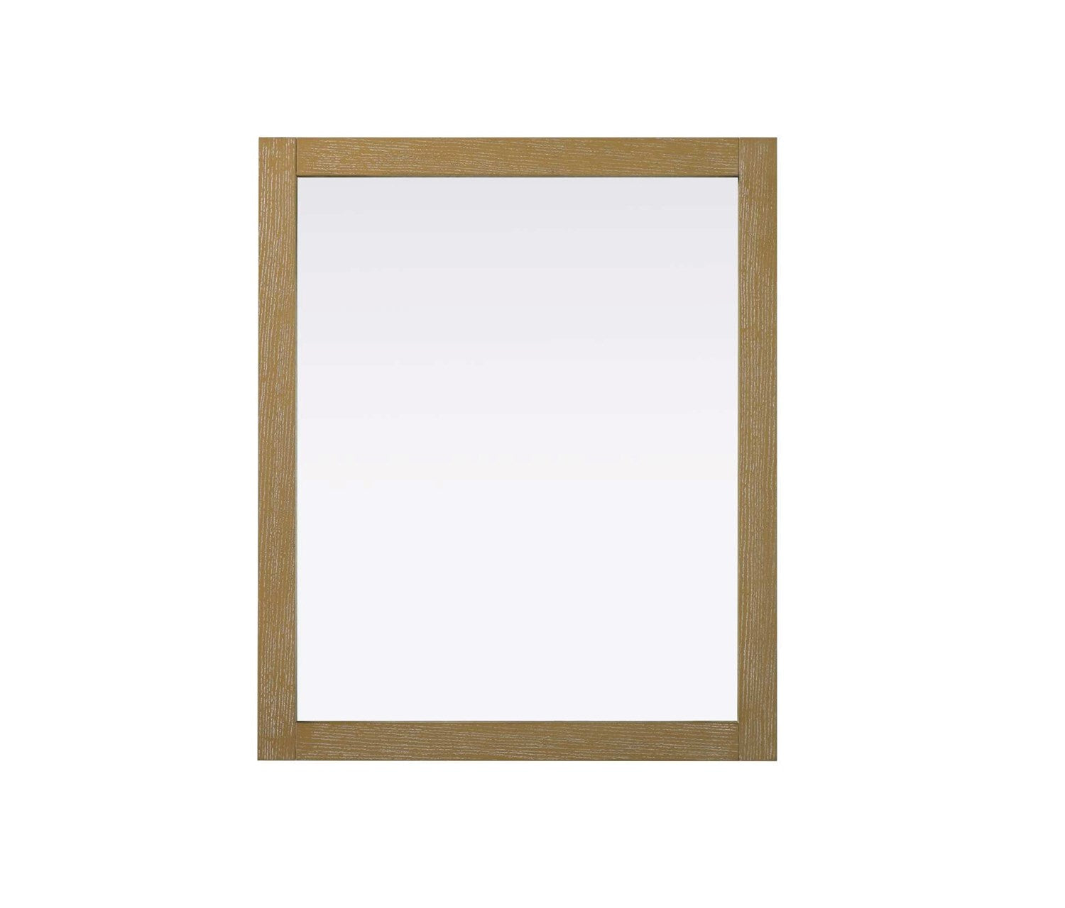 Noah Rectangle Wood Mirror 30 X 36 In Linen Oak by Elegant Kitchen and Bath