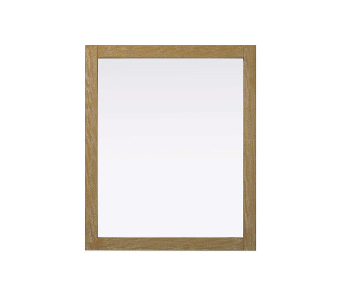 Noah Rectangle Wood Mirror 30 X 36 In Linen Oak by Elegant Kitchen and Bath