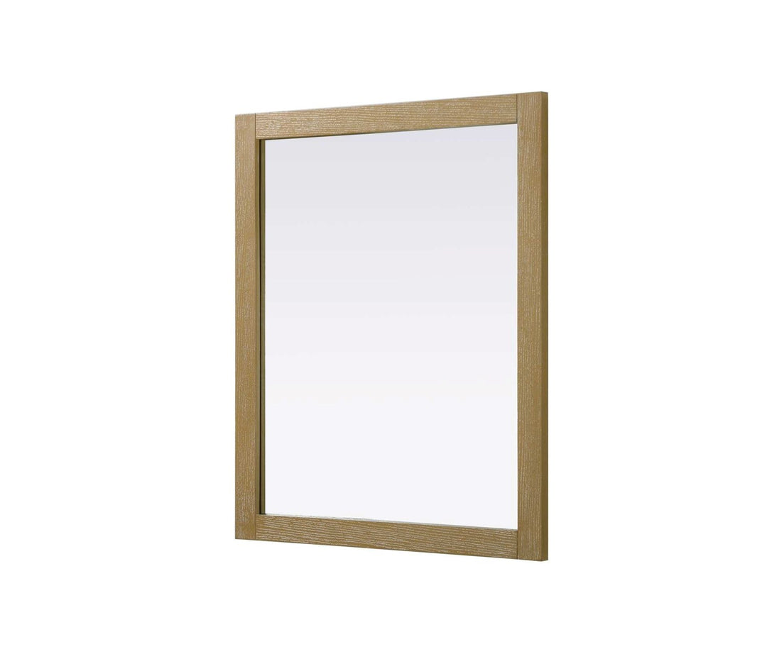 Noah Rectangle Wood Mirror 30 X 36 In Linen Oak