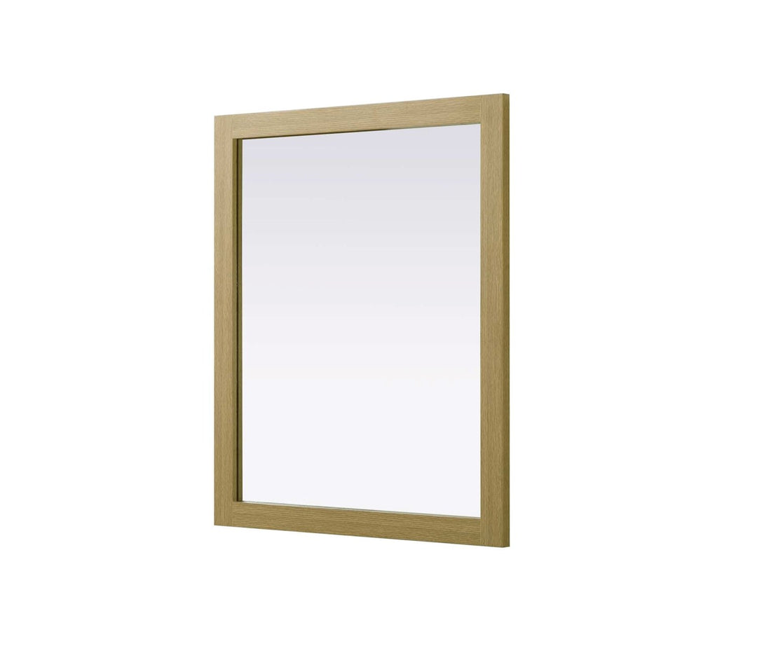 Noah Rectangle Wood Mirror 30 X 36 In Honey Brown