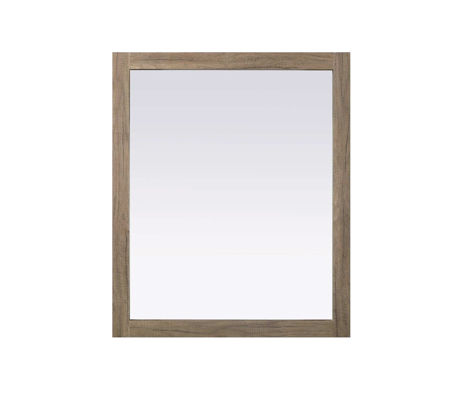 Noah Rectangle Wood Mirror 30 X 36 In Natural Oak by Elegant Kitchen and Bath