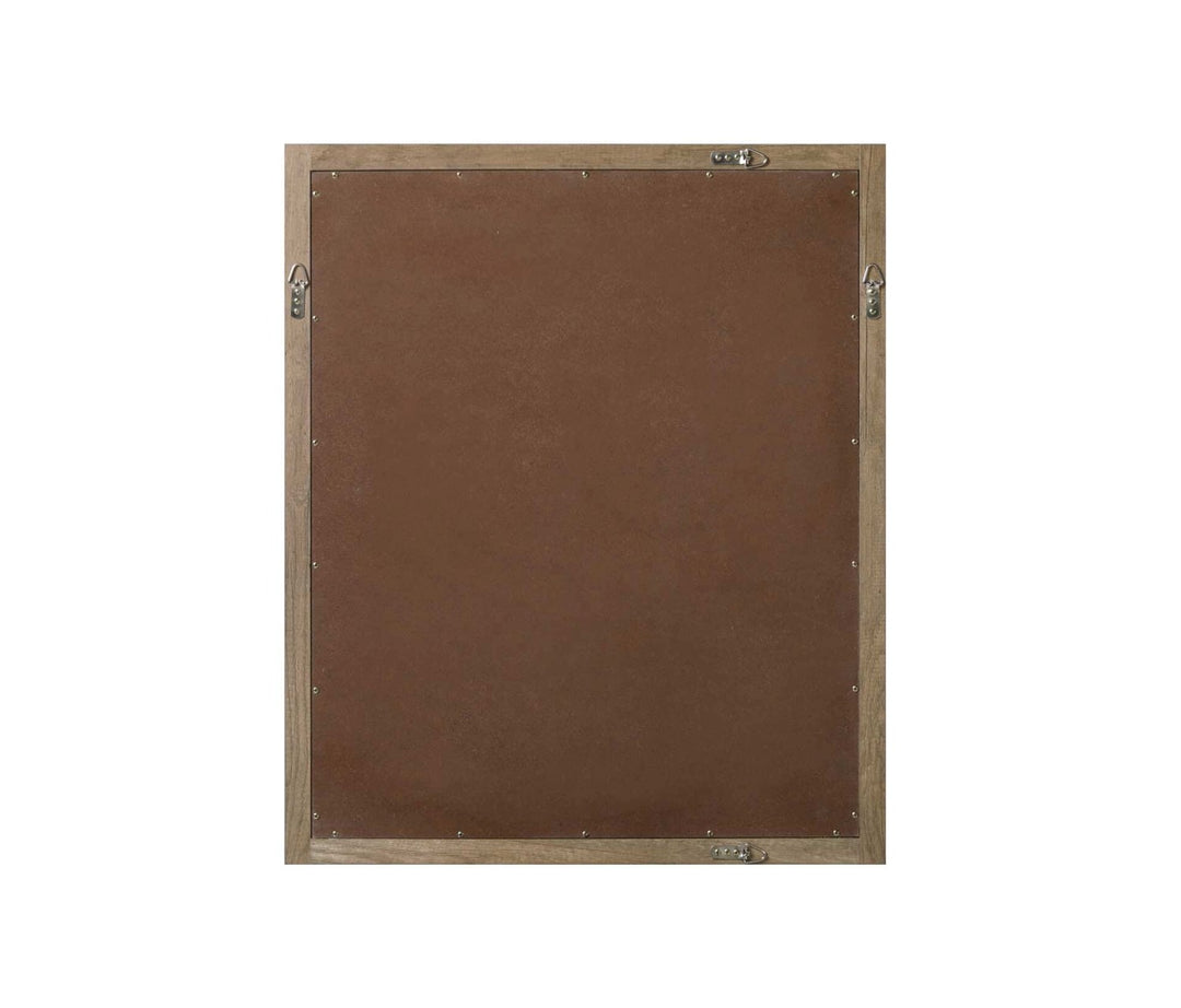 Noah Rectangle Wood Mirror 30 X 36 In Natural Oak