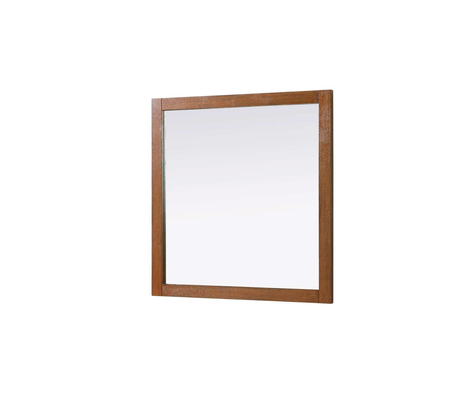 Noah Square Wood Mirror 36 X 36 In Brandy Walnut