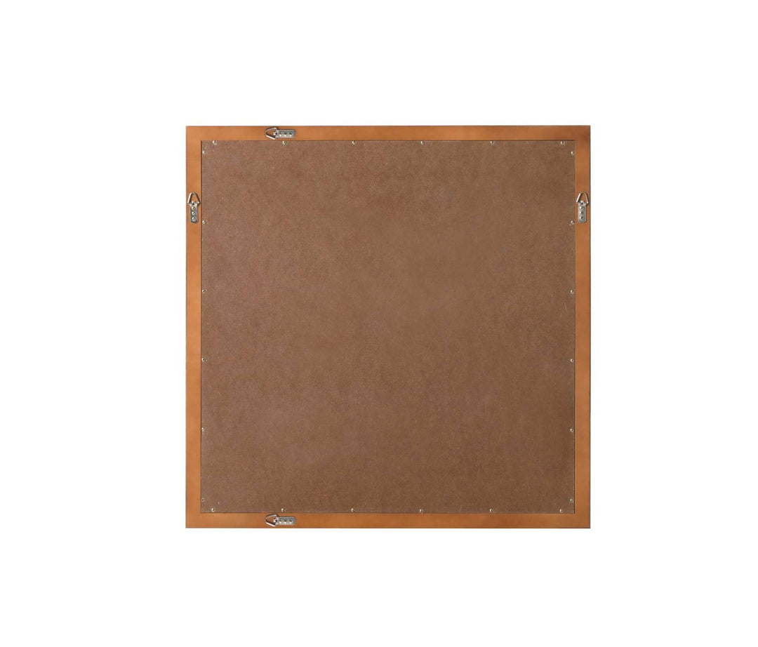Noah Square Wood Mirror 36 X 36 In Brandy Walnut