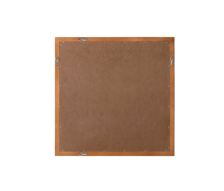 Noah Square Wood Mirror 36 X 36 In Brandy Walnut