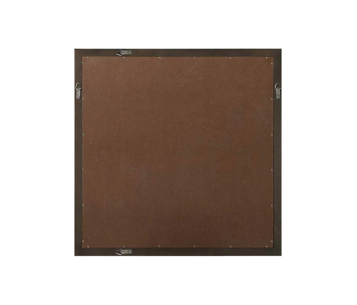 Noah Square Wood Mirror 36 X 36 In Chocolate Oak