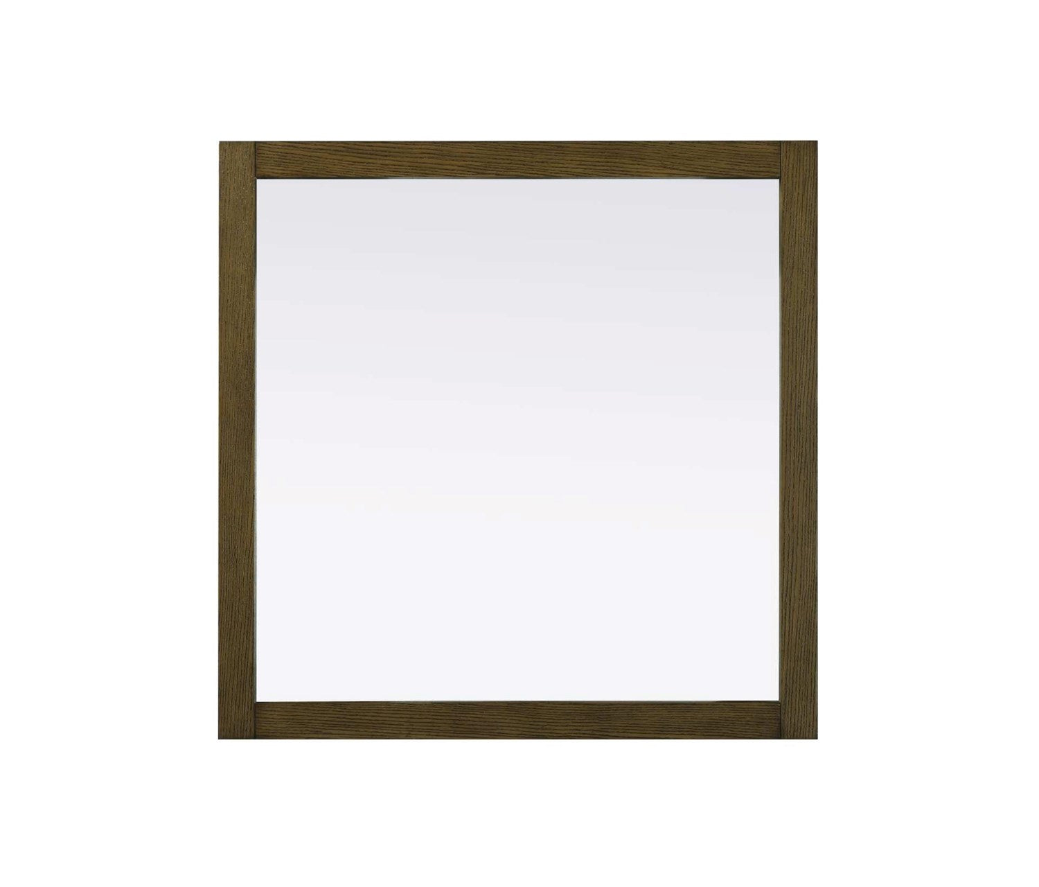 Noah Square Wood Mirror 36 X 36 In Hazel Oak by Elegant Kitchen and Bath