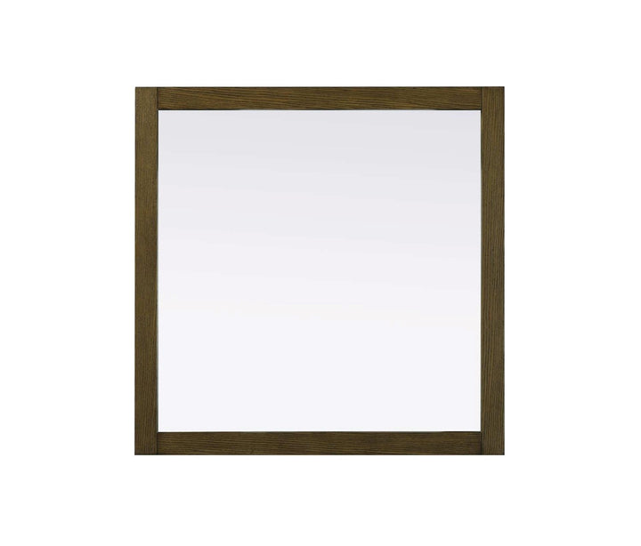 Noah Square Wood Mirror 36 X 36 In Hazel Oak by Elegant Kitchen and Bath