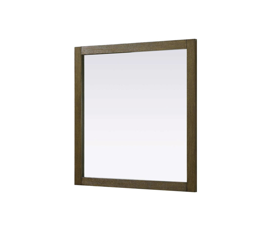 Noah Square Wood Mirror 36 X 36 In Hazel Oak