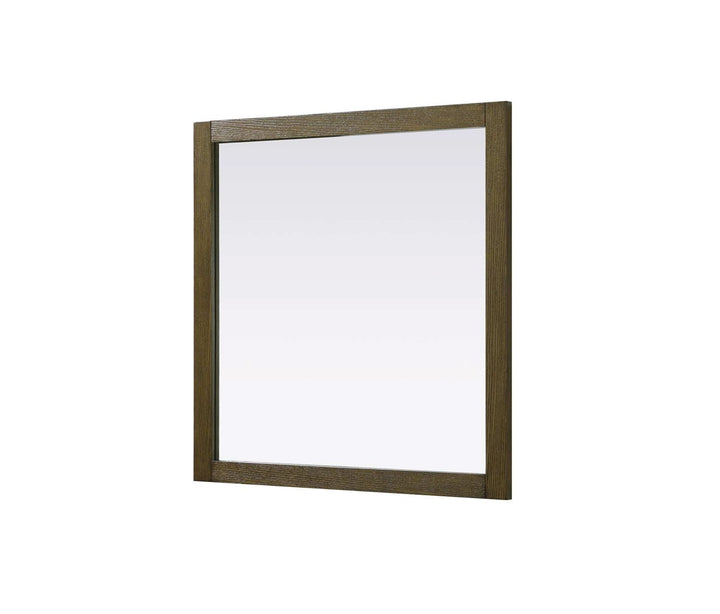 Noah Square Wood Mirror 36 X 36 In Hazel Oak