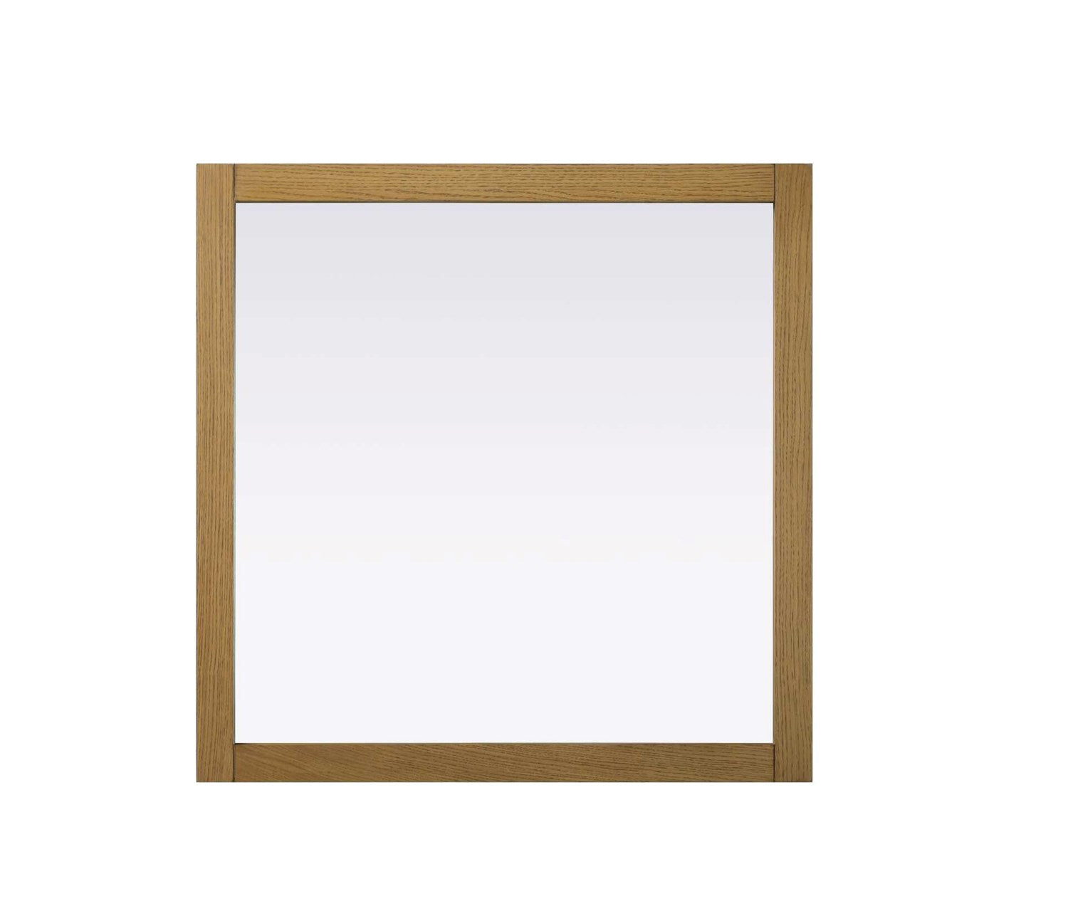 Noah Square Wood Mirror 36 X 36 In Honey Teak by Elegant Kitchen and Bath