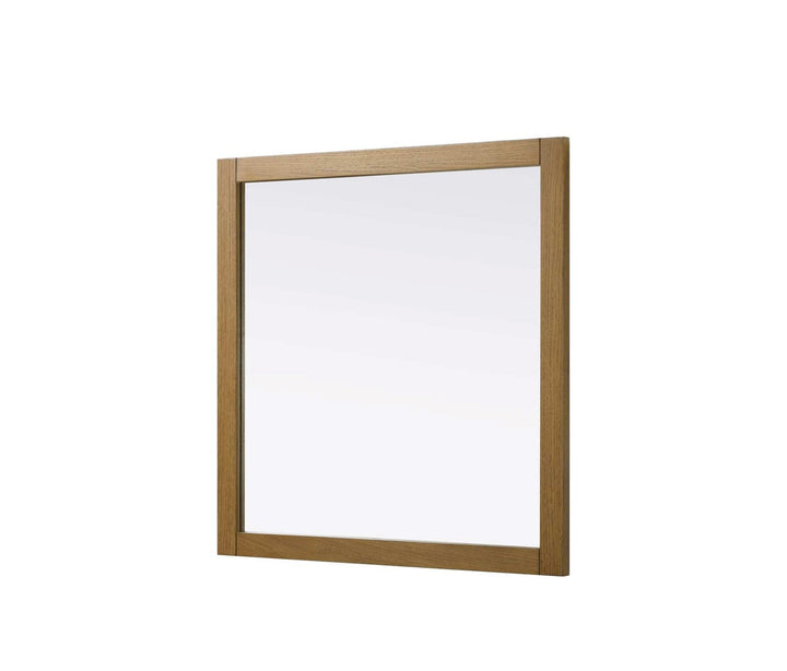 Noah Square Wood Mirror 36 X 36 In Honey Teak