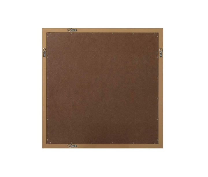 Noah Square Wood Mirror 36 X 36 In Honey Teak