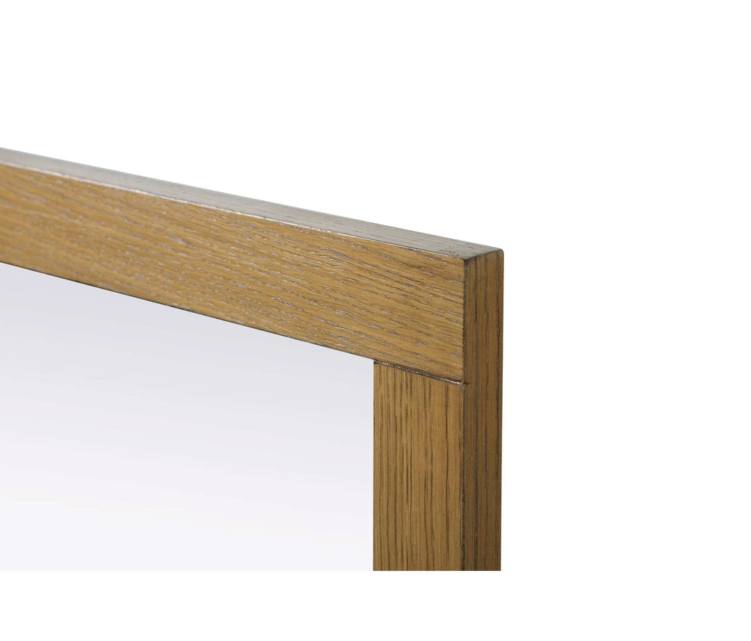 Noah Square Wood Mirror 36 X 36 In Honey Teak