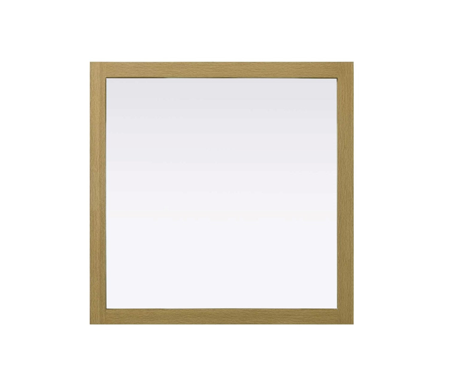 Noah Square Wood Mirror 36 X 36 In Honey Brown by Elegant Kitchen and Bath