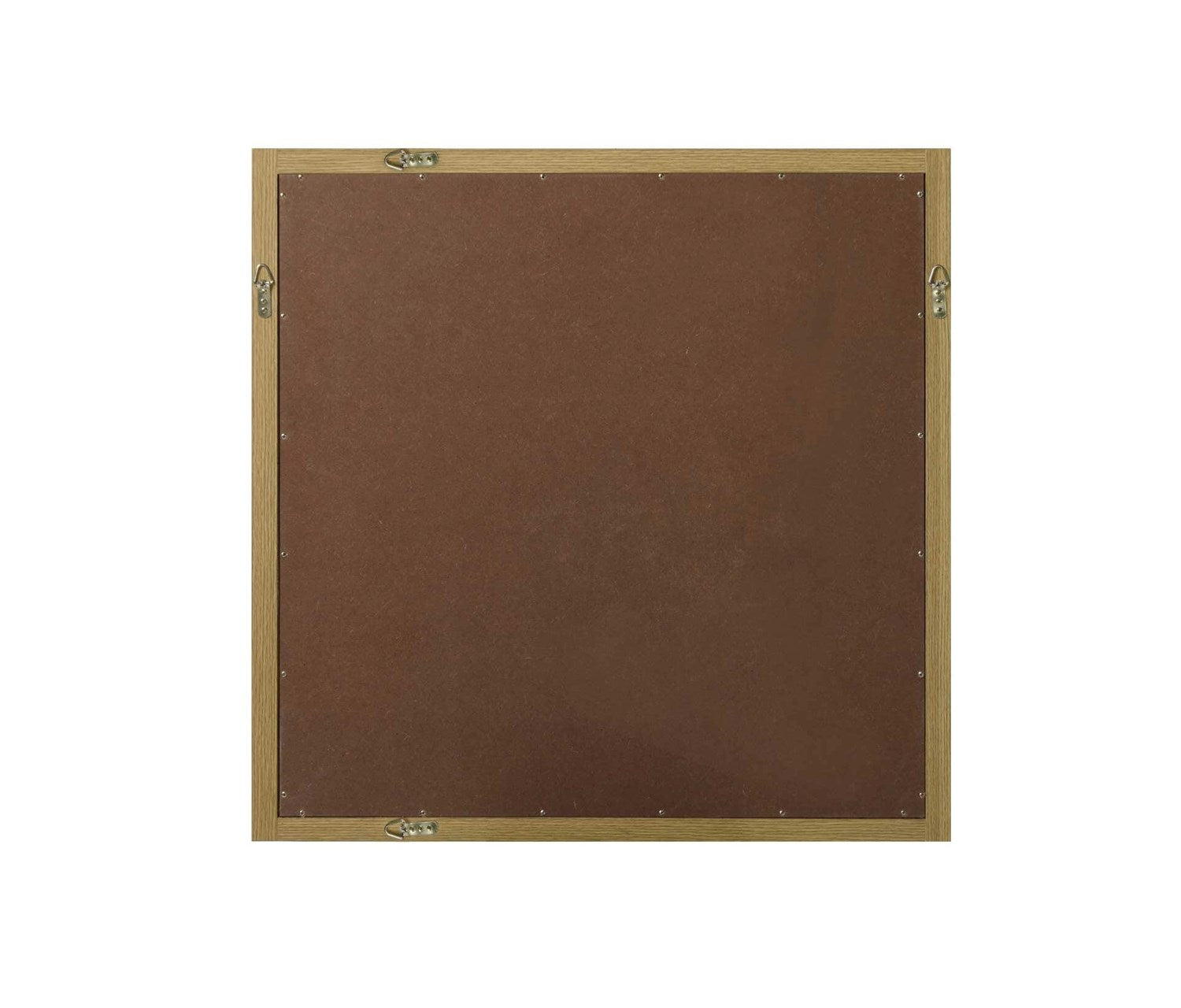 Noah Square Wood Mirror 36 X 36 In Honey Brown