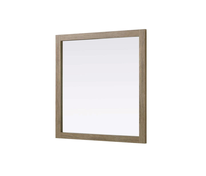 Noah Square Wood Mirror 36 X 36 In Natural Oak