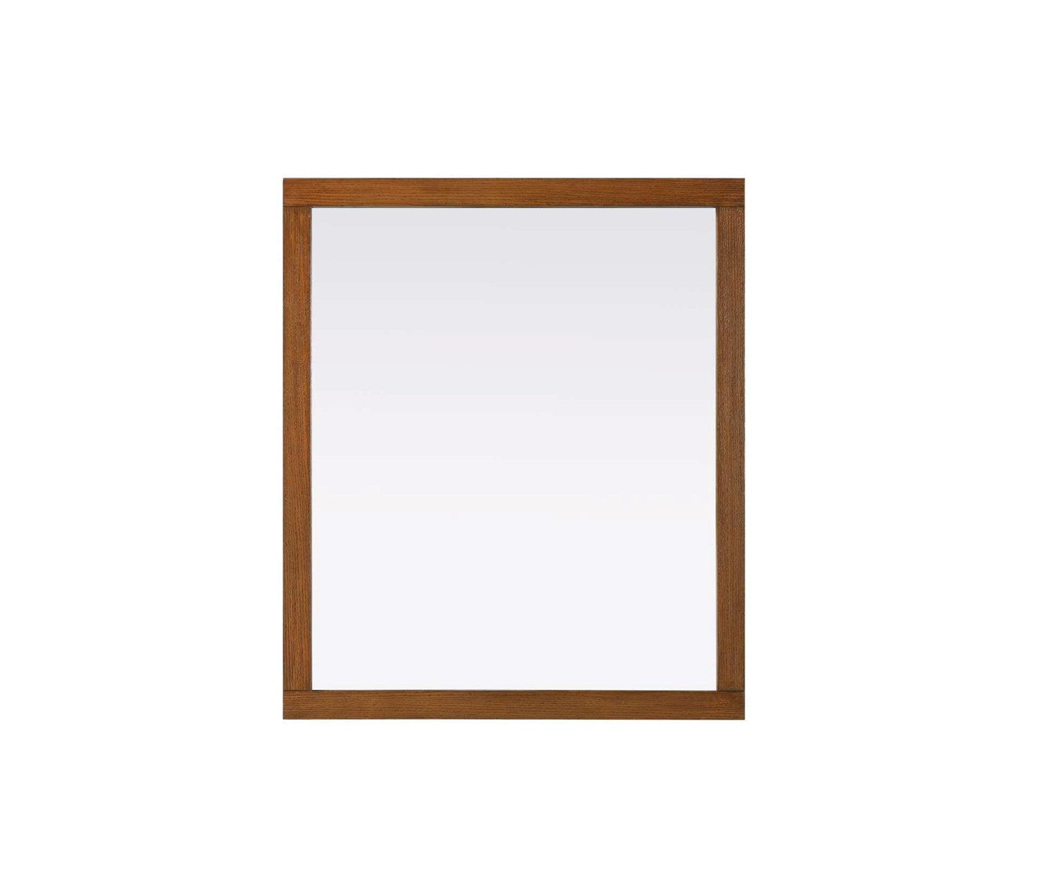 Noah Rectangle Wood Mirror 42 X 36 In Brandy Walnut by Elegant Kitchen and Bath