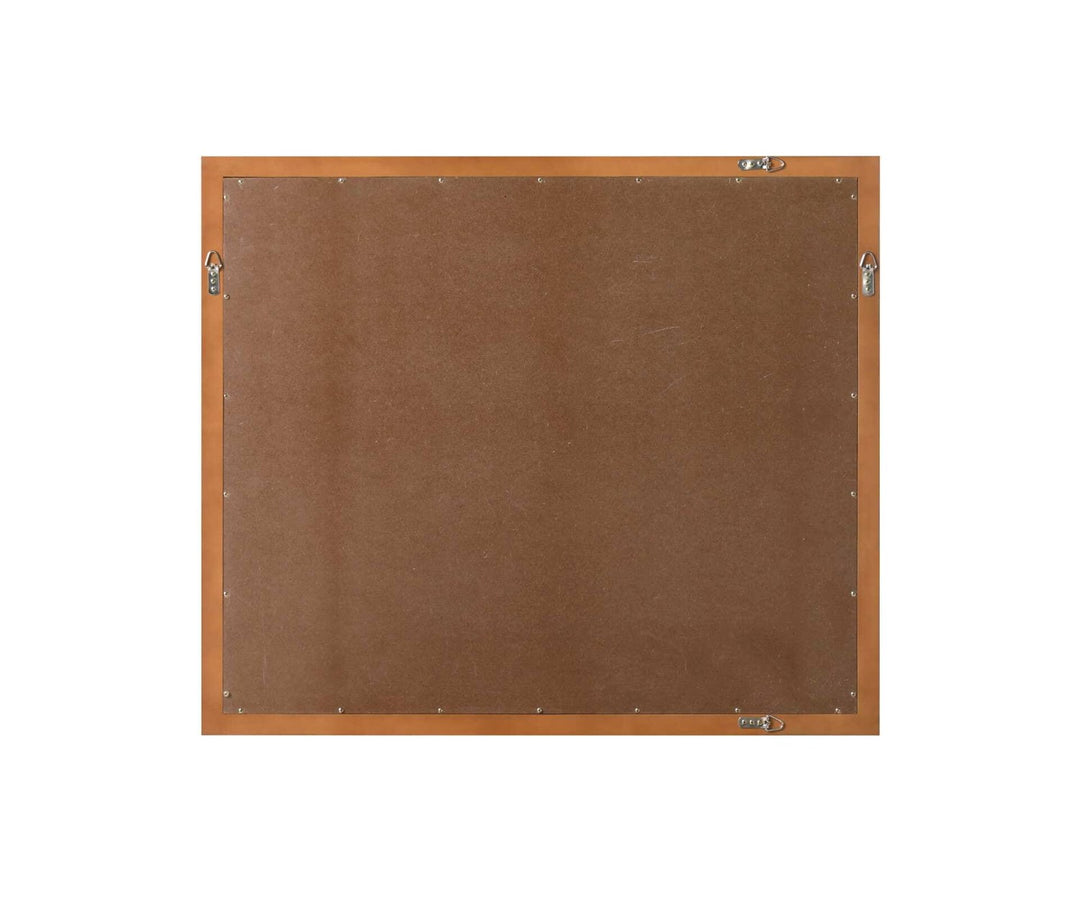 Noah Rectangle Wood Mirror 42 X 36 In Brandy Walnut