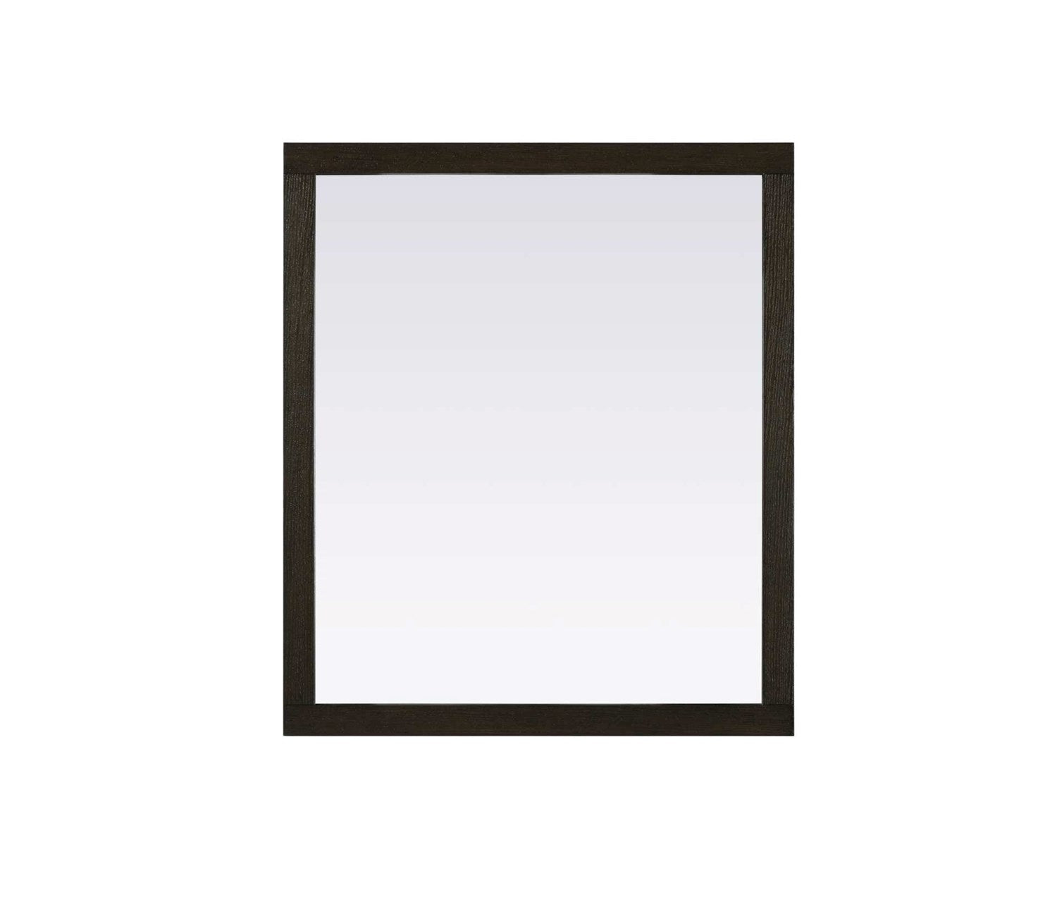 Noah Rectangle Wood Mirror 42 X 36 In Chocolate Oak by Elegant Kitchen and Bath