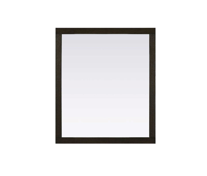 Noah Rectangle Wood Mirror 42 X 36 In Chocolate Oak by Elegant Kitchen and Bath